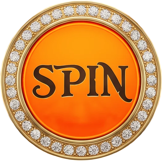 Illustrated spin button on Here2Win's reels