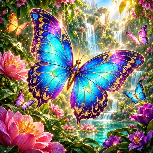 Butterfly Staxx reel with stacked nature symbols